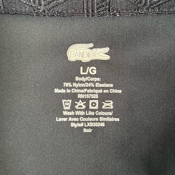 Lacoste x Bandier Monogram Print Quarter-Zip - Picture 8 of 9